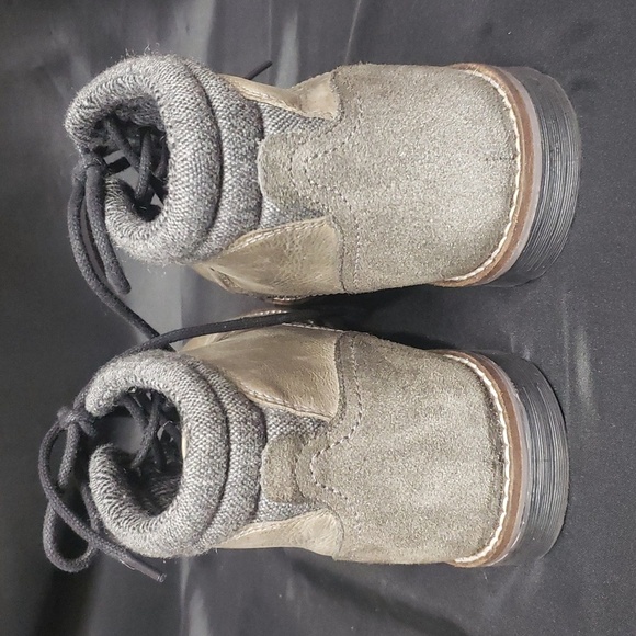 Crevo "Geoff" Men's Gray Leather Lace-up Ankle Boots, 10 - Picture 4 of 6